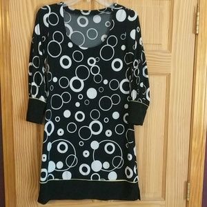 Black and White print dress